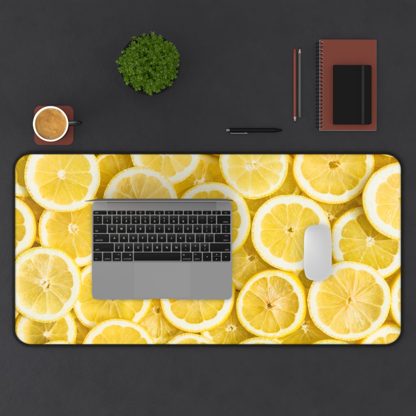 Large Luxury Desk Mat Premium Quality Neoprene Mouse Pad Lemons Desk Mat Light Weight Multi-Functional Desk Mat Office Supplies - The Storied Desktop