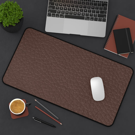 Large Luxury Desk Mat Premium Quality Neoprene, Brown Pebbled Leather Aesthetic Desk Mat, Light Weight, Multi-Functional Desk Mat, Office  Supplies, Gift for Any Occasion - The Storied Desktop