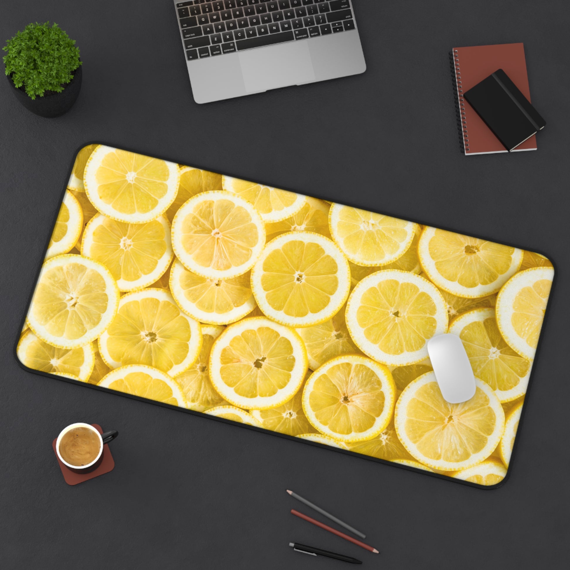 Large Luxury Desk Mat Premium Quality Neoprene Mouse Pad Lemons Desk Mat Light Weight Multi-Functional Desk Mat Office Supplies - The Storied Desktop