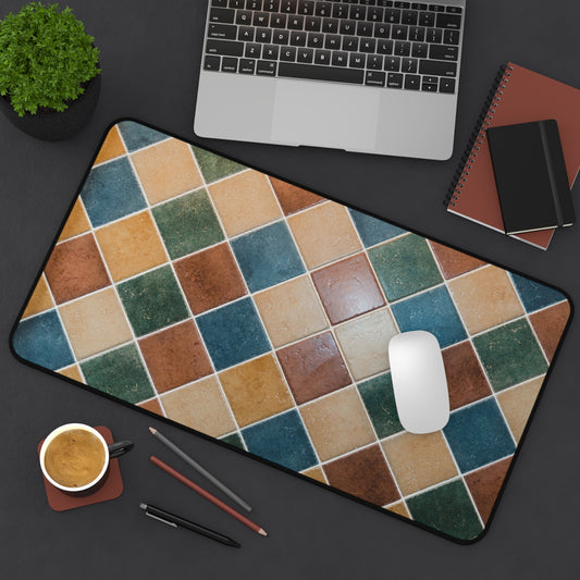 Large Luxury Desk Mat Premium Quality Neoprene, Checkered Tile Aesthetic Desk Mat, Light Weight, Multi-Functional Desk Mat, Office  Supplies, Gift for Any Occasion - The Storied Desktop