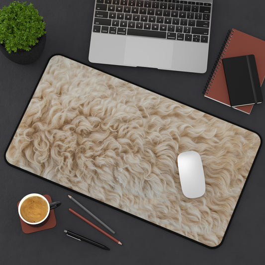 Large Luxury Desk Mat Premium Quality Neoprene, Alpaca Wool Aesthetic Desk Mat, Light Weight, Multi-Functional Desk Mat, Office  Supplies, Gift for Any Occasion - The Storied Desktop