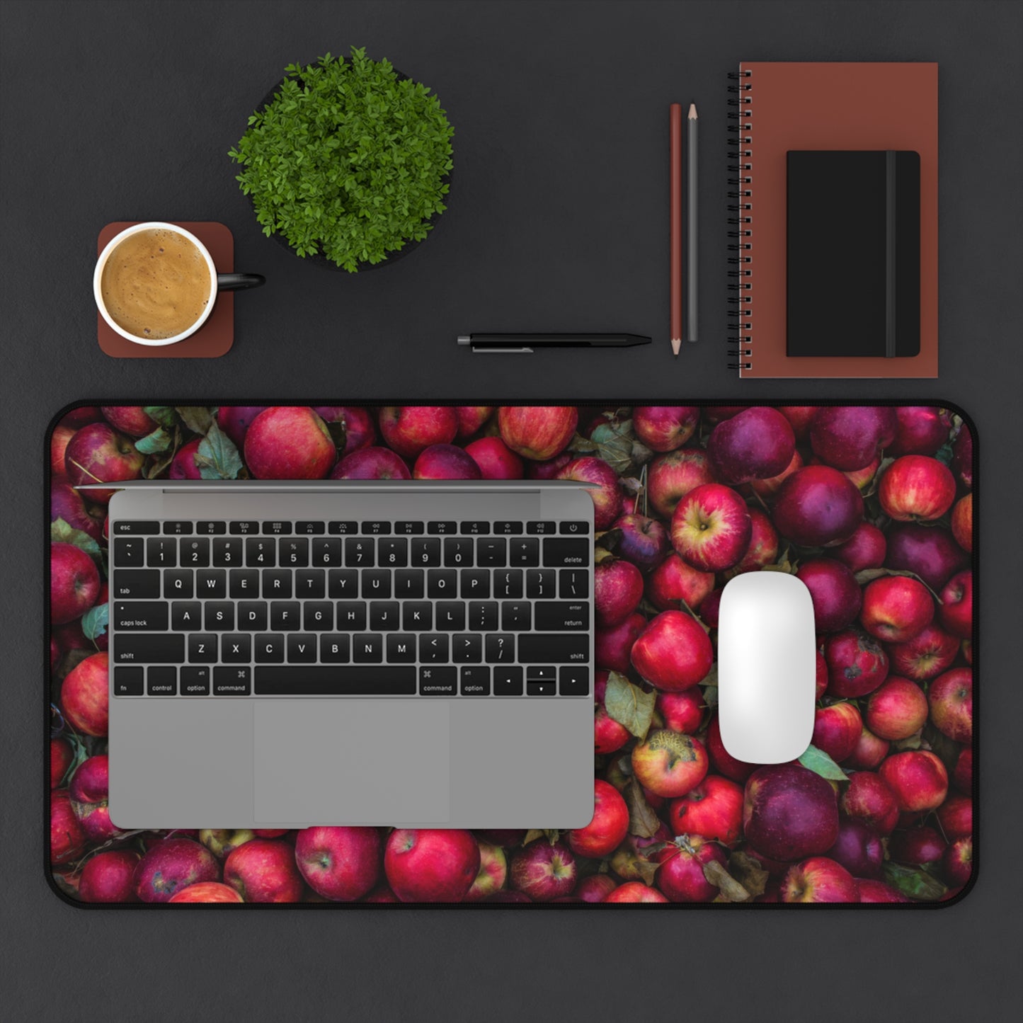 Large Luxury Desk Mat Premium Quality Neoprene Mouse Pad Apples Desk Mat Light Weight Multi-Functional Desk Mat Office Supplies - The Storied Desktop