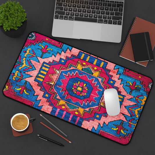 Large Luxury Desk Mat Premium Quality Neoprene, Vibrant Tribal Aesthetic Desk Mat, Light Weight, Multi-Functional Desk Mat, Office  Supplies, Gift for Any Occasion - The Storied Desktop