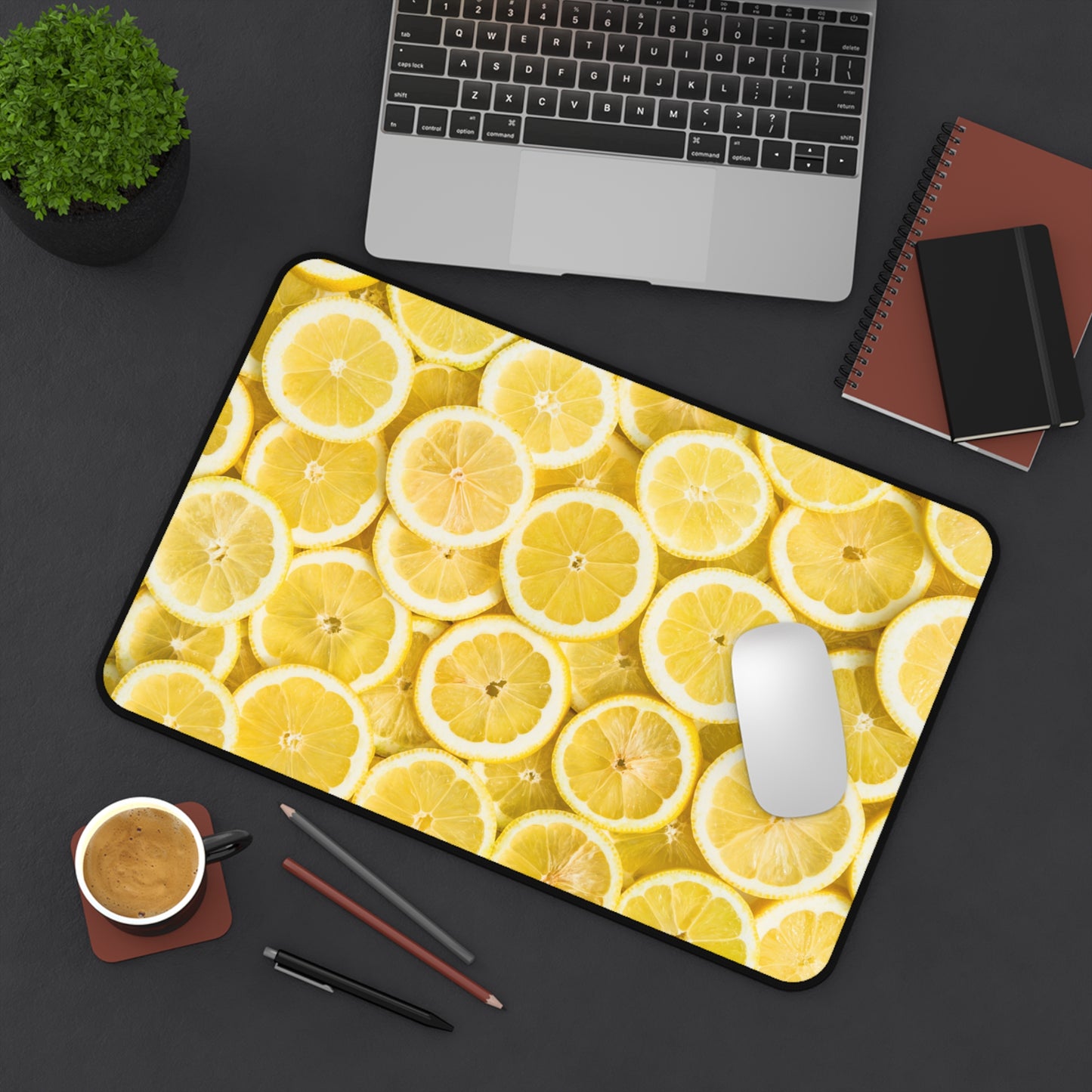 Large Luxury Desk Mat Premium Quality Neoprene Mouse Pad Lemons Desk Mat Light Weight Multi-Functional Desk Mat Office Supplies - The Storied Desktop