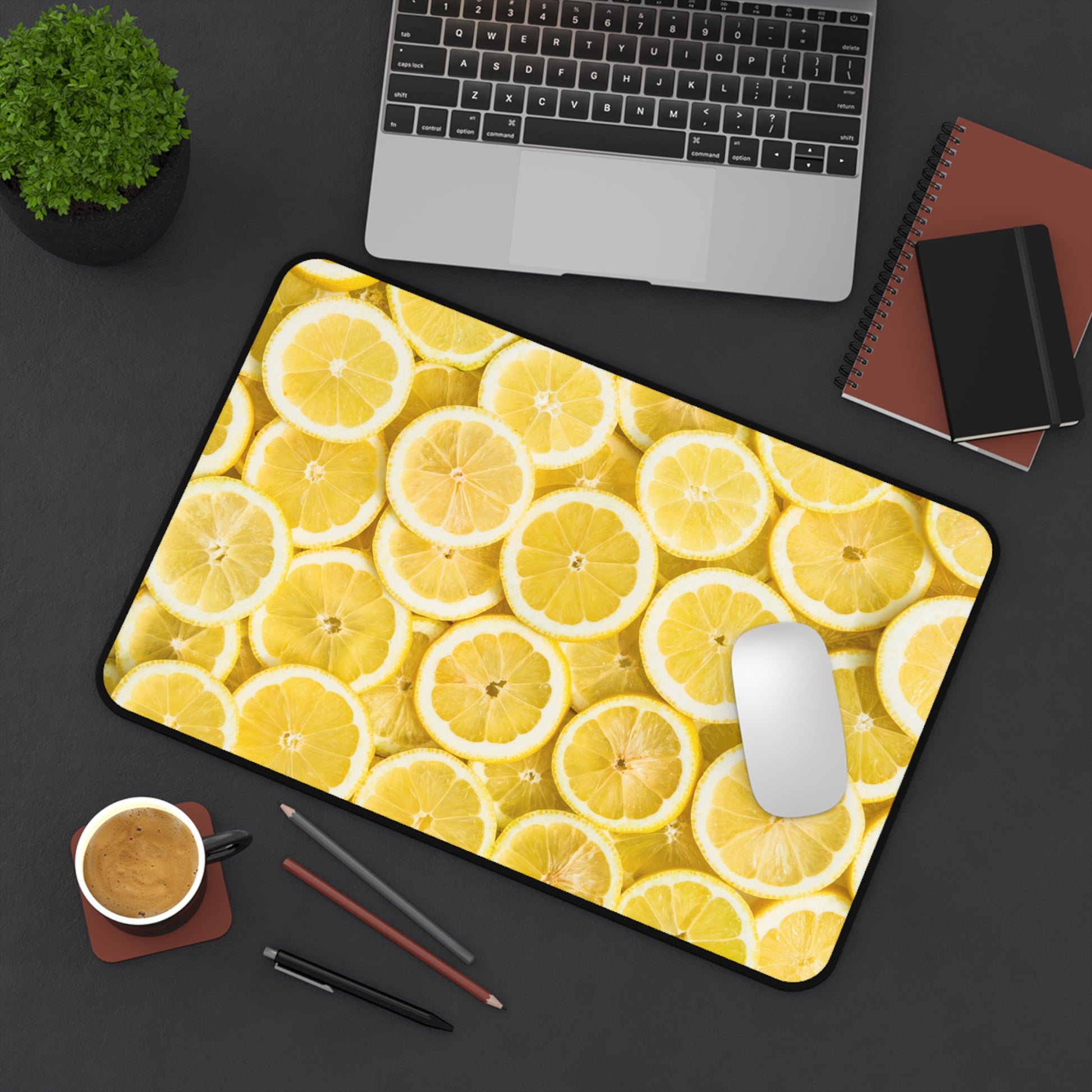 Large Luxury Desk Mat Premium Quality Neoprene Mouse Pad Lemons Desk Mat Light Weight Multi-Functional Desk Mat Office Supplies - The Storied Desktop