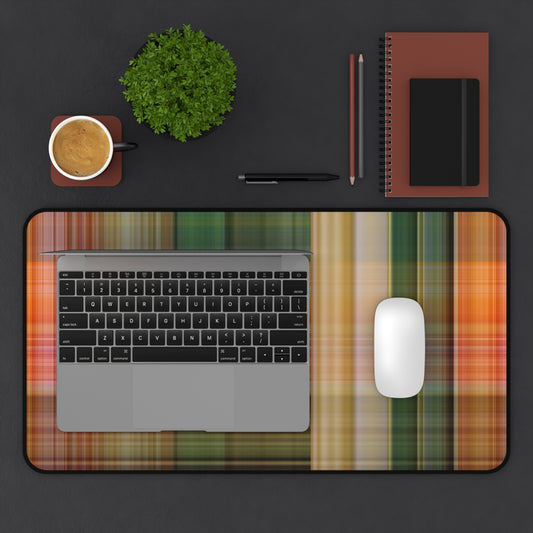 Large Luxury Desk Mat Premium Quality Neoprene, Fall Orange Flannel Aesthetic Desk Mat, Light Weight, Multi-Functional Desk Mat, Office  Supplies, Gift for Any Occasion - The Storied Desktop