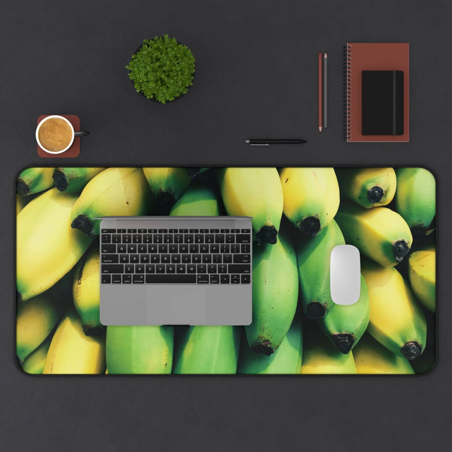 Large Luxury Desk Mat Premium Quality Neoprene Mouse Pad Bananas Desk Mat Fruits Light Weight Multi-Functional Desk Mat Office Supplies - The Storied Desktop