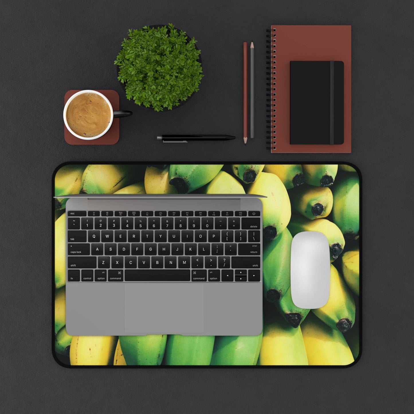 Large Luxury Desk Mat Premium Quality Neoprene Mouse Pad Bananas Desk Mat Fruits Light Weight Multi-Functional Desk Mat Office Supplies - The Storied Desktop