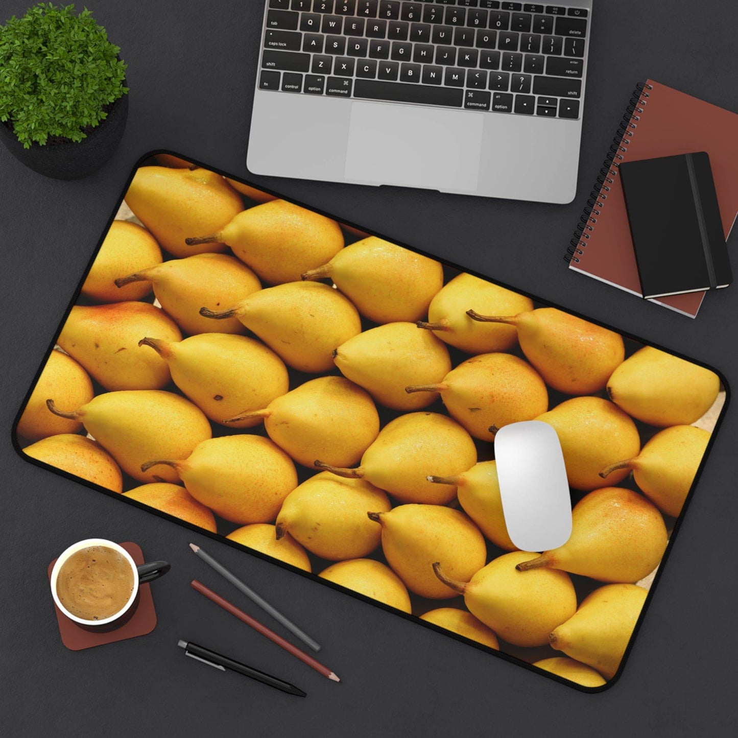 Large Luxury Desk Mat Premium Quality Neoprene Mouse Pad Pears Desk Mat Fruits Light Weight Multi-Functional Desk Mat Office Supplies - The Storied Desktop