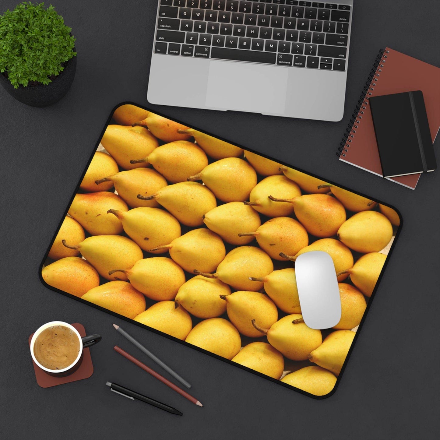 Large Luxury Desk Mat Premium Quality Neoprene Mouse Pad Pears Desk Mat Fruits Light Weight Multi-Functional Desk Mat Office Supplies - The Storied Desktop