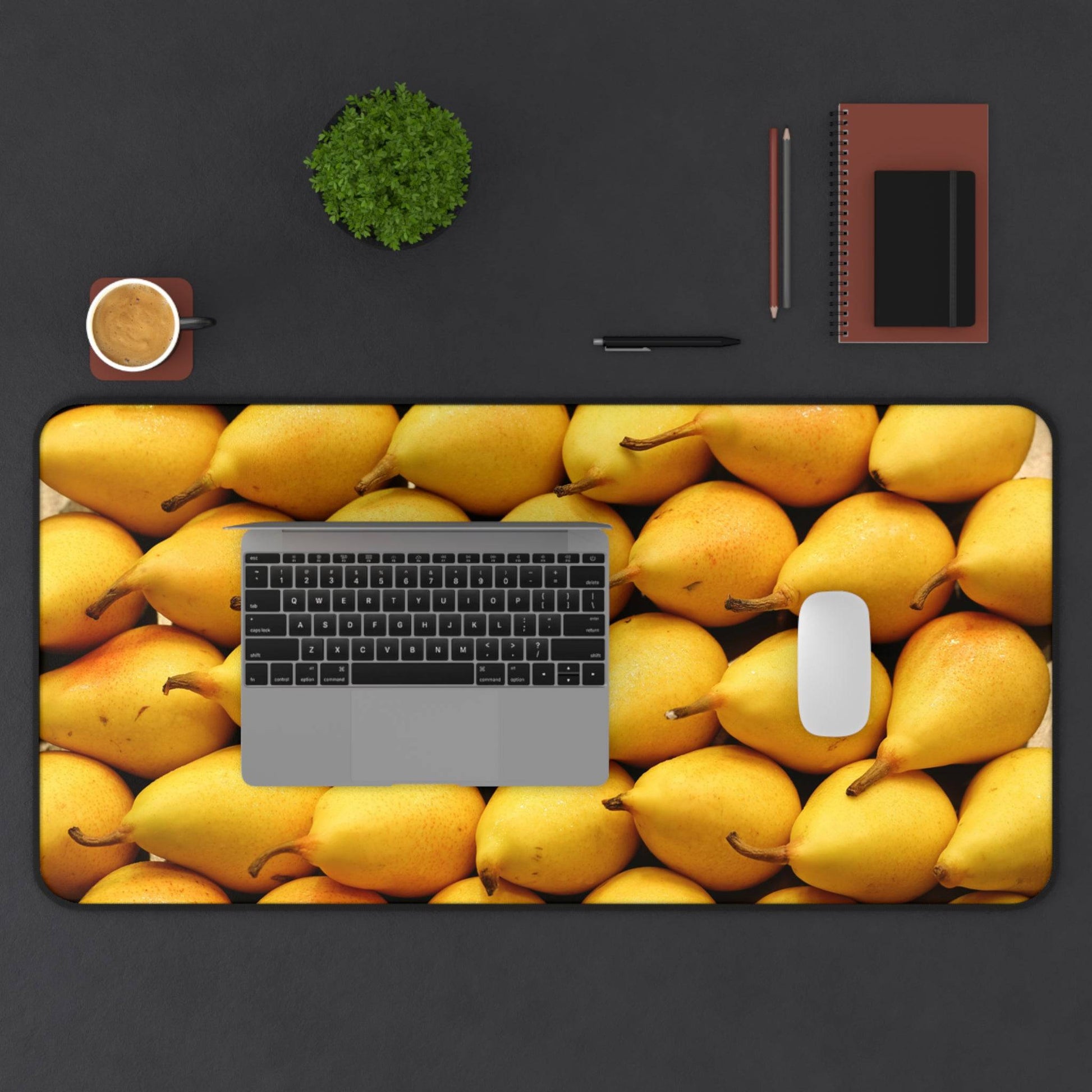 Large Luxury Desk Mat Premium Quality Neoprene Mouse Pad Pears Desk Mat Fruits Light Weight Multi-Functional Desk Mat Office Supplies - The Storied Desktop