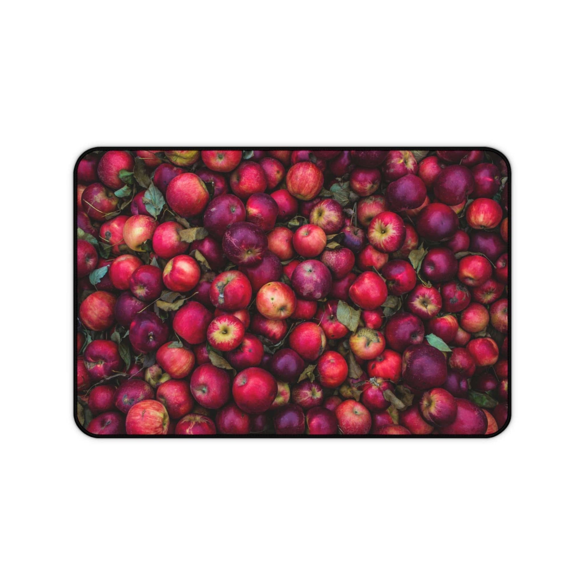 Large Luxury Desk Mat Premium Quality Neoprene Mouse Pad Red Apples Desk Mat Fruits Light Weight Multi-Functional Desk Mat Office Supplies - The Storied Desktop