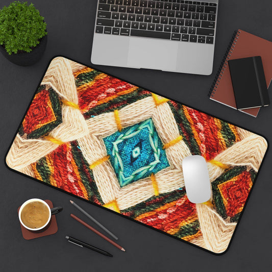 Large Luxury Desk Mat Premium Quality Neoprene Mouse Pad Crochet Desk Mat Light Weight Multi-Functional Desk Mat Office Supplies - The Storied Desktop