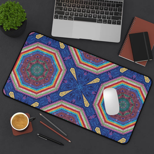 Large Luxury Desk Mat Premium Quality Neoprene Mouse Pad Eastern Geometric Desk Mat Light Weight Multi-Functional Desk Mat Office Supplies - The Storied Desktop