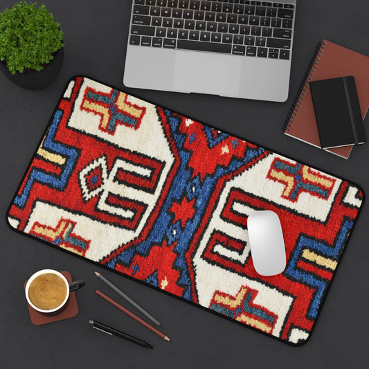 Large Luxury Desk Mat Premium Quality Neoprene Mouse Pad Eastern Tribal Desk Mat Light Weight Multi-Functional Desk Mat Office Supplies - The Storied Desktop