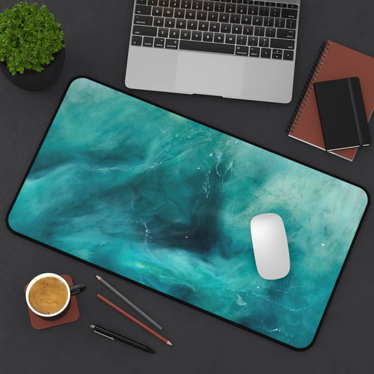 Large Luxury Desk Mat Premium Quality Neoprene Mouse Pad Jade Marble Desk Mat Light Weight Multi-Functional Desk Mat Office Supplies - The Storied Desktop