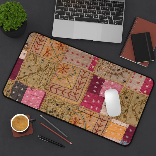 Large Luxury Desk Mat Premium Quality Neoprene Mouse Pad Patchwork Desk Mat Light Weight Multi-Functional Desk Mat Office Supplies - The Storied Desktop