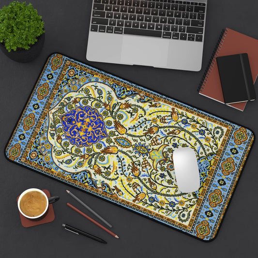 Large Luxury Desk Mat Premium Quality Neoprene Mouse Pad Persian Rug Desk Mat Light Weight Multi-Functional Desk Mat Office Supplies - The Storied Desktop