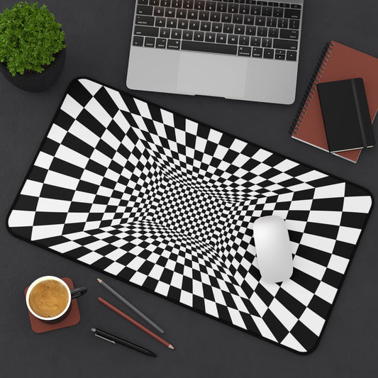 Large Luxury Desk Mat Premium Quality Neoprene Mouse Pad Trippy Checkered Desk Mat Light Weight Multi-Functional Desk Mat Office Supplies - The Storied Desktop